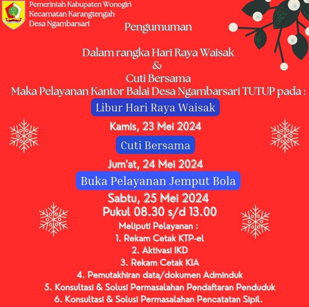 Libur Hari Raya Waisak dan Cuti Bersama